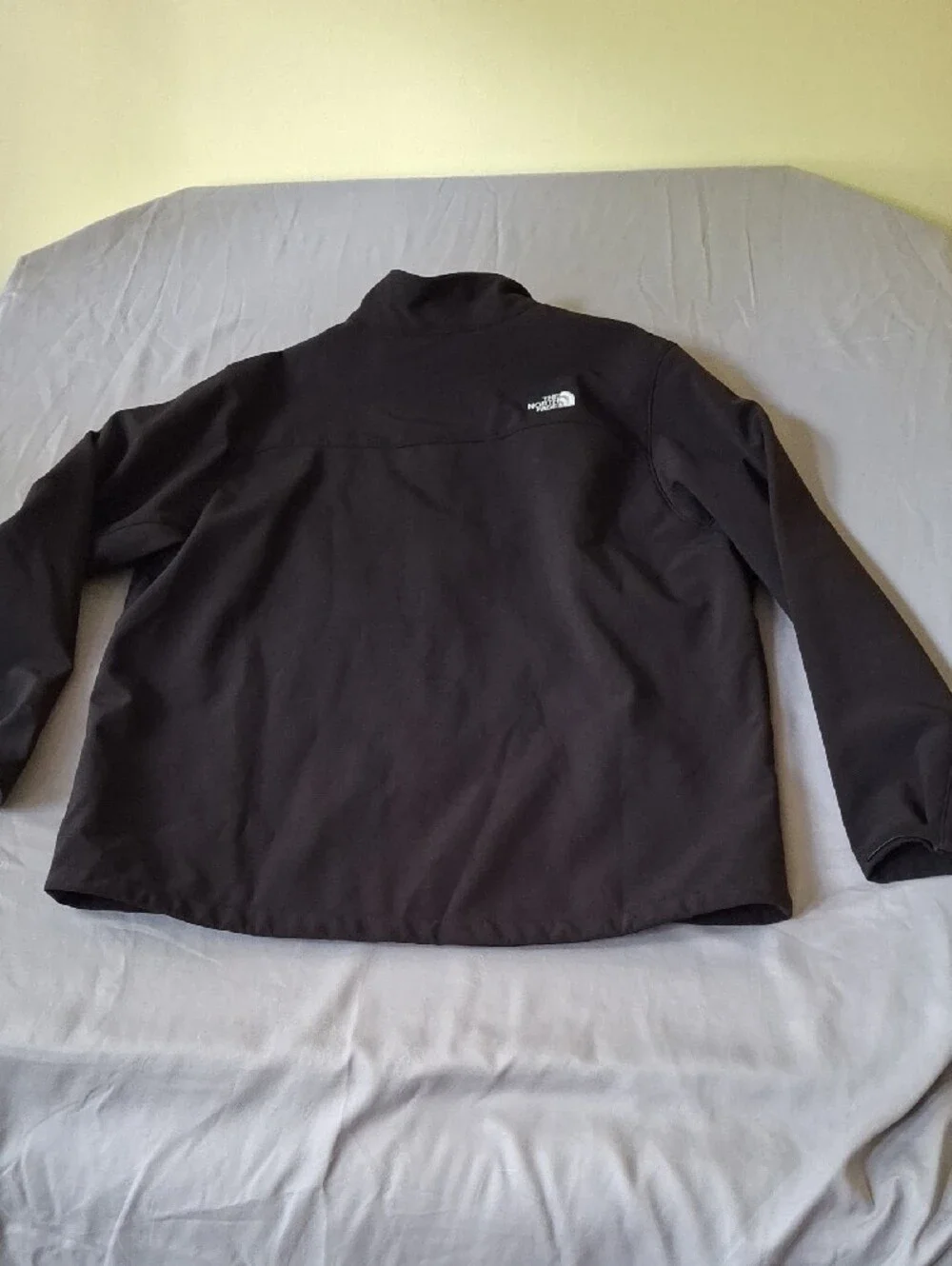 The North Face Black Softshell Performance Jacket with Chest Zip Windwall